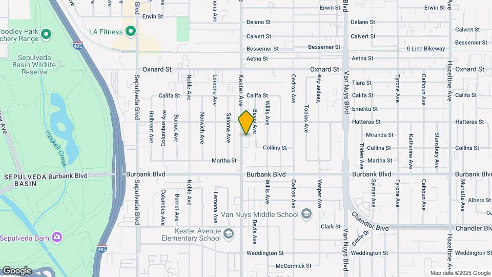 5722 Kester Ave Map and Location Details