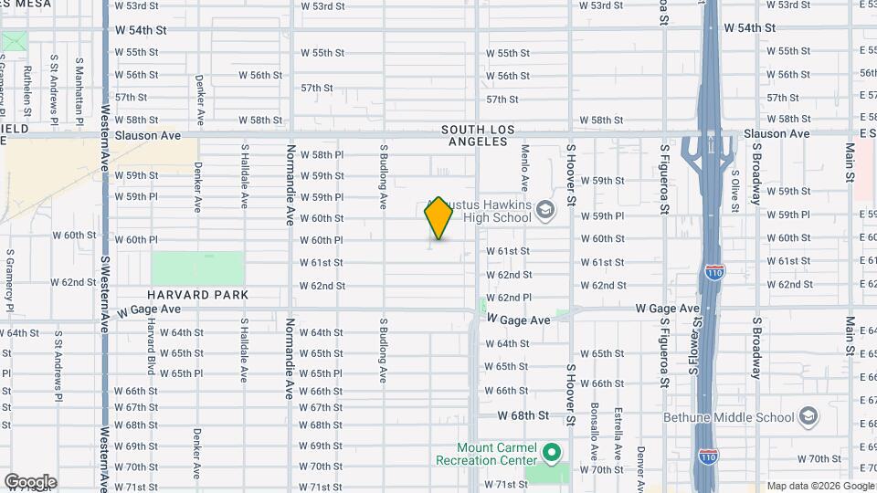 1050 W 60th Pl Map and Location Details