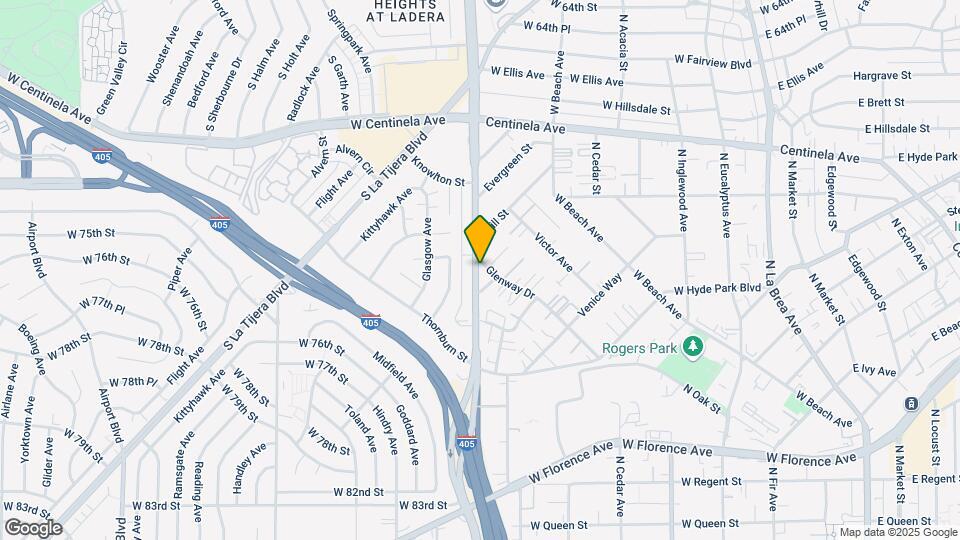 7102 S La Cienega Blvd Map and Location Details