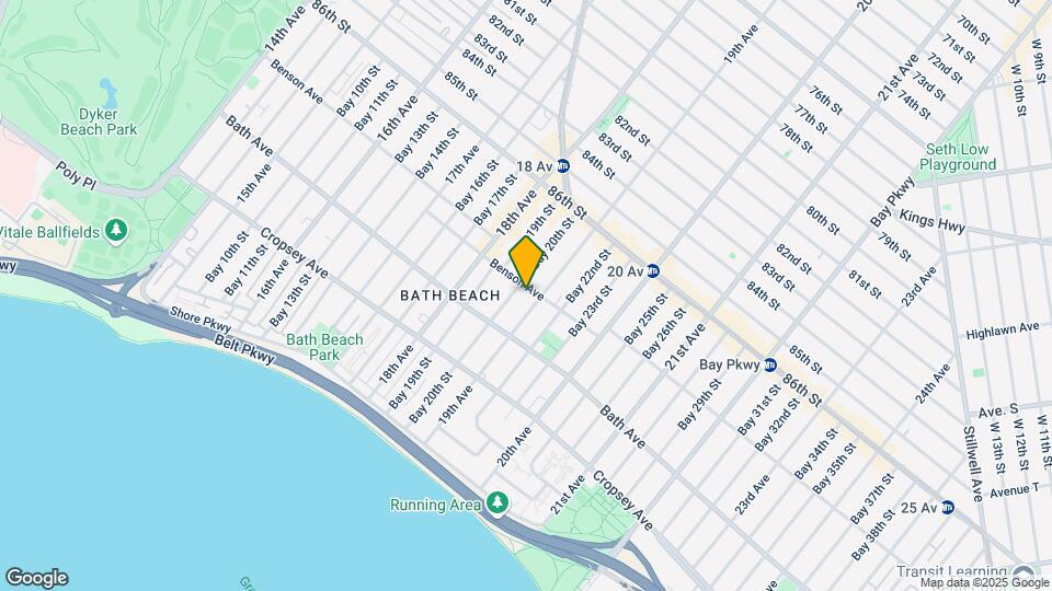 1854 Benson Ave Map and Location Details