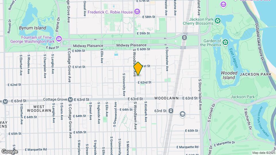 6141 S Woodlawn Ave Map and Location Details