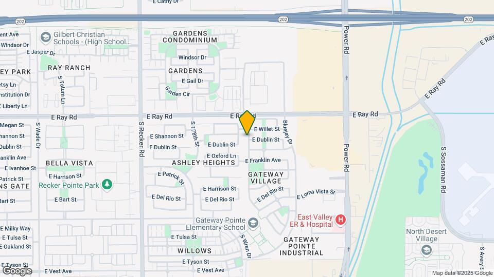 1696 S Falcon Dr Map and Location Details