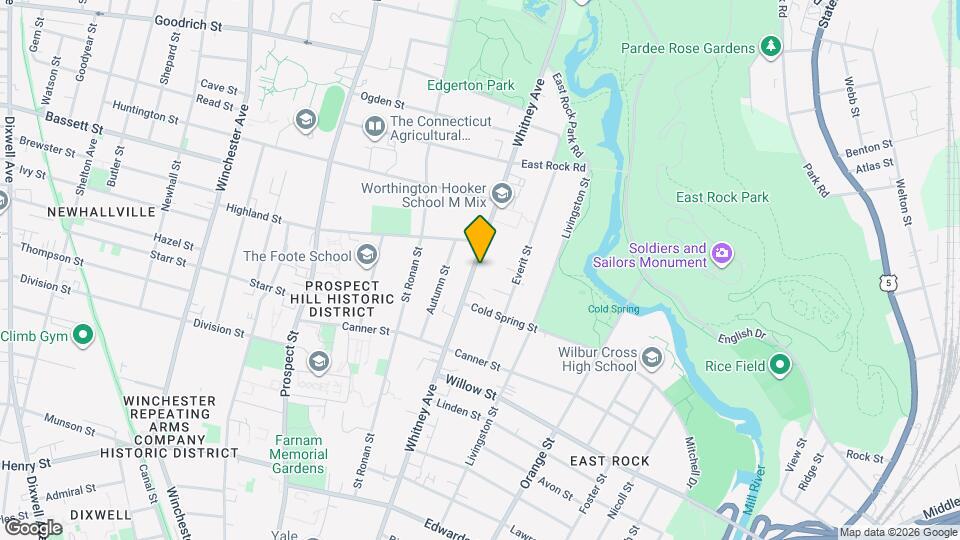 611 Whitney Ave Map and Location Details