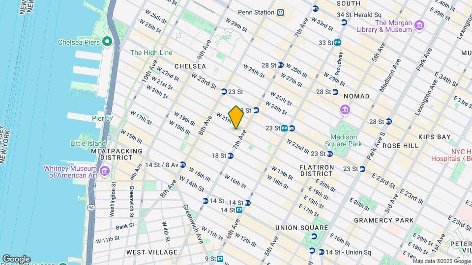 205 W 20th St Mapa y Detalles de la Ubicación