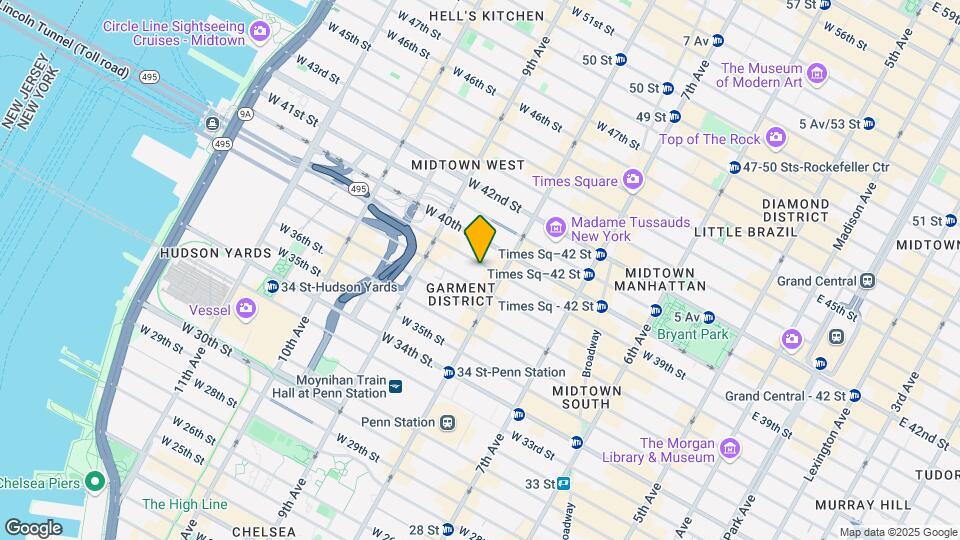 314 W 39th St Map and Location Details