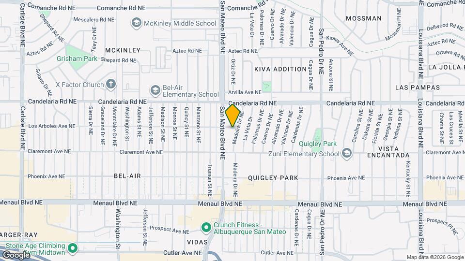 5216 Los Arboles Ave NE Map and Location Details