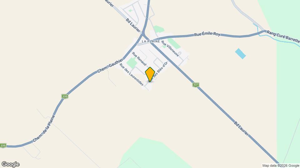 3125 Des Blés-D'or Rue Map and Location Details