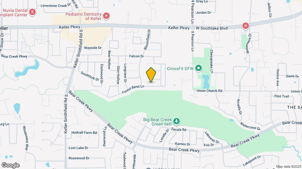 1809 Forest Bend Ln Map and Location Details