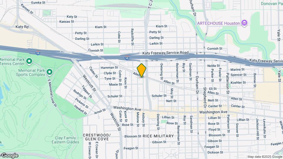 1517 Asbury St Map and Location Details