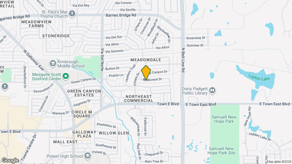332 Rockcrest Dr Mapa y Detalles de la Ubicación