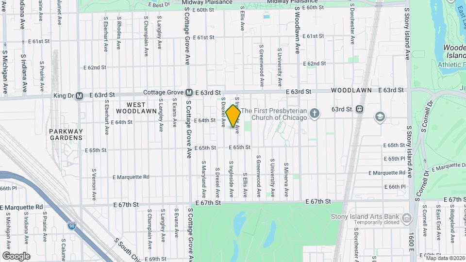 6424 S Ingleside Ave Map and Location Details