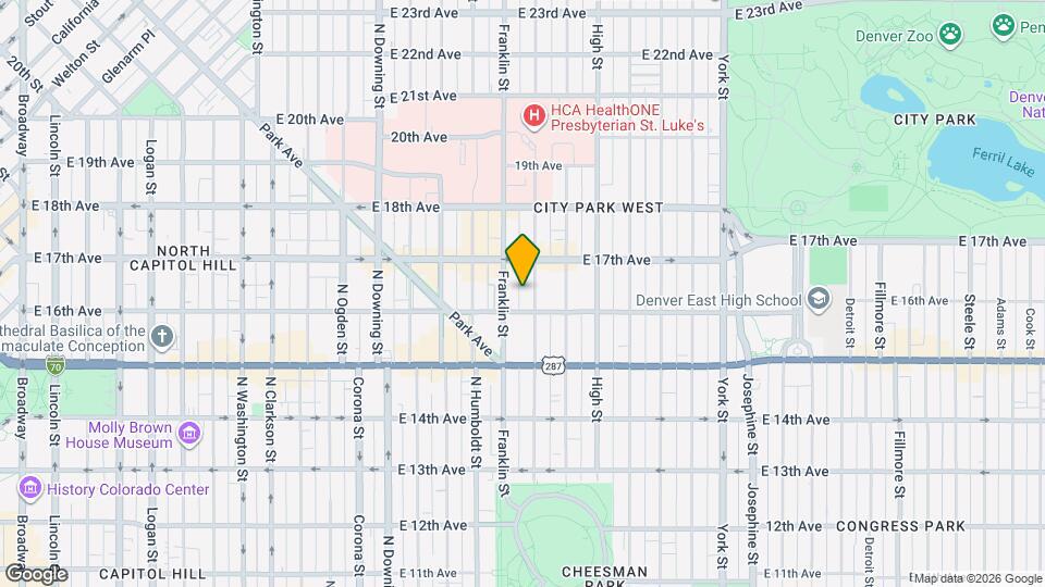 1627 N Gilpin St Map and Location Details