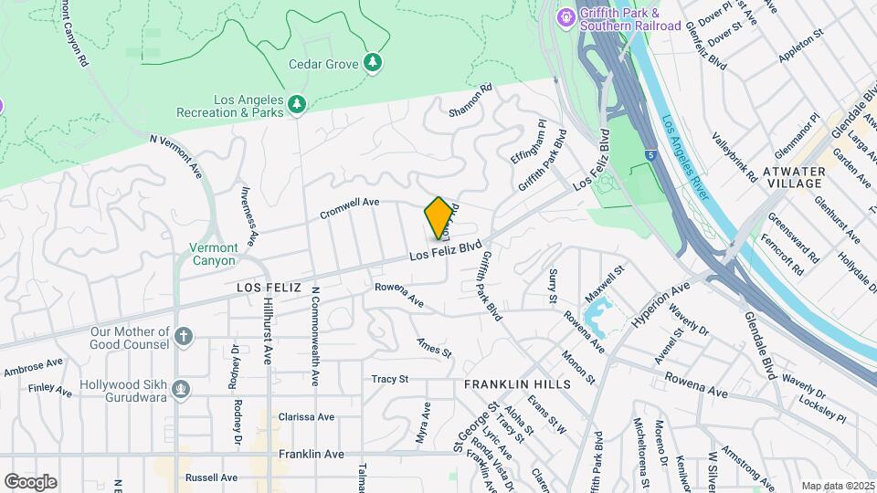 4005-4017 Los Feliz Blvd Map and Location Details