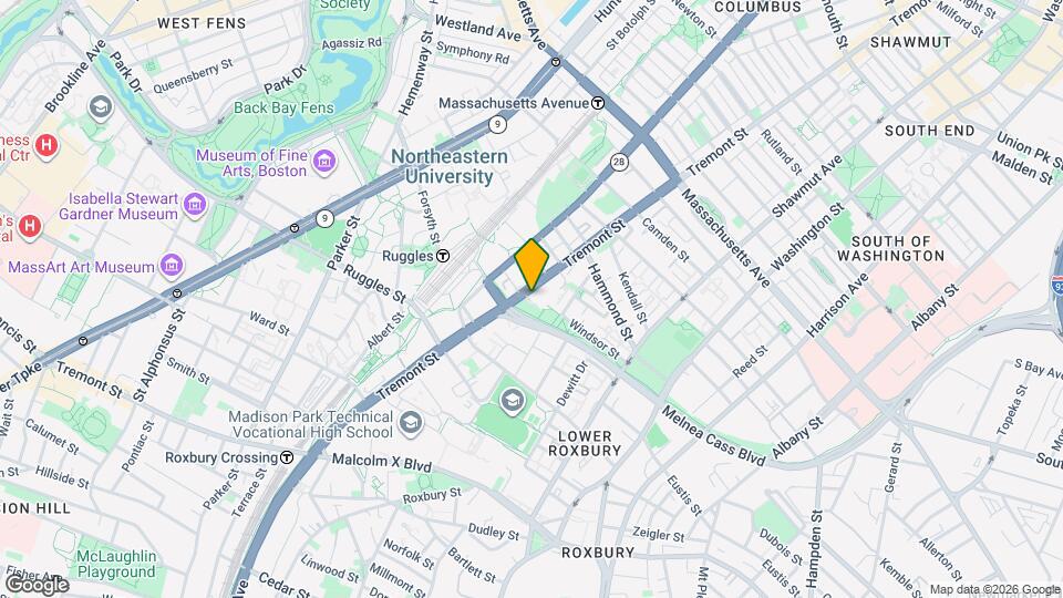 1060 Tremont St Map and Location Details