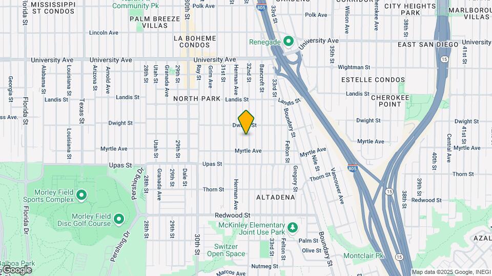 3552 32nd St Map and Location Details