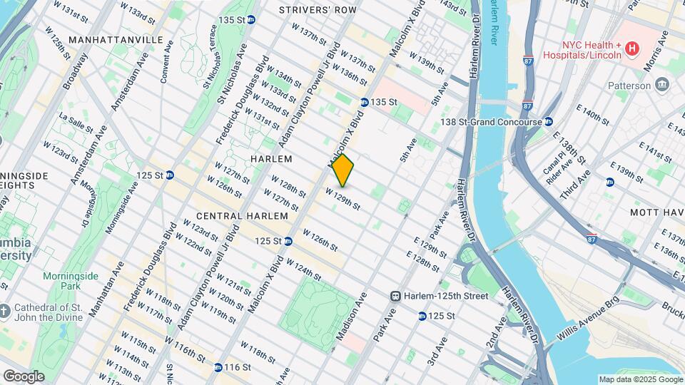 43 W 129th St Map and Location Details