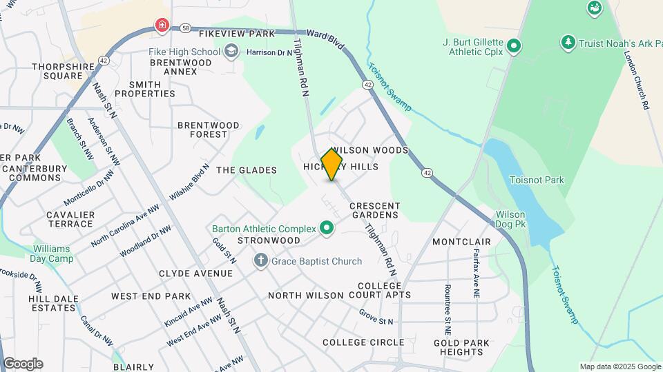1603 Tilghman Rd N Map and Location Details