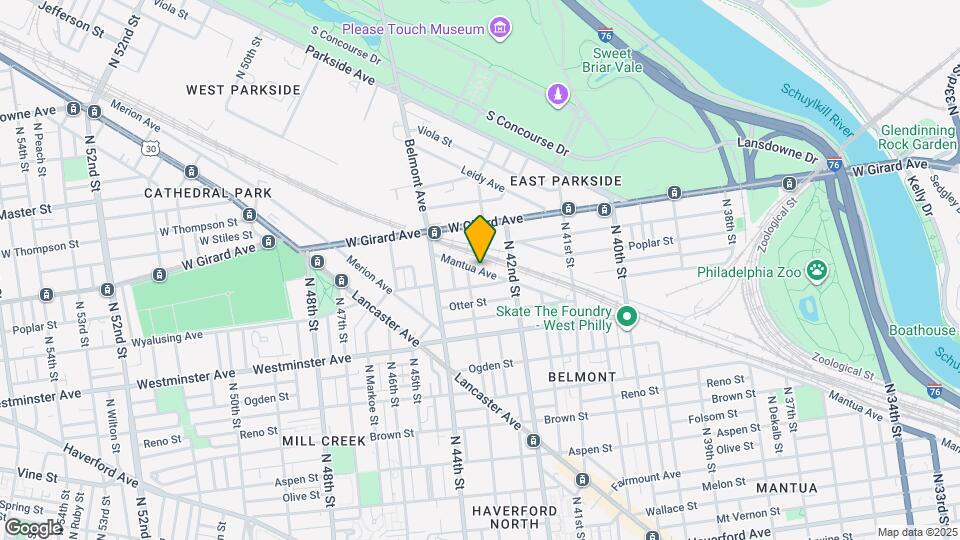 4241 Mantua Ave Map and Location Details