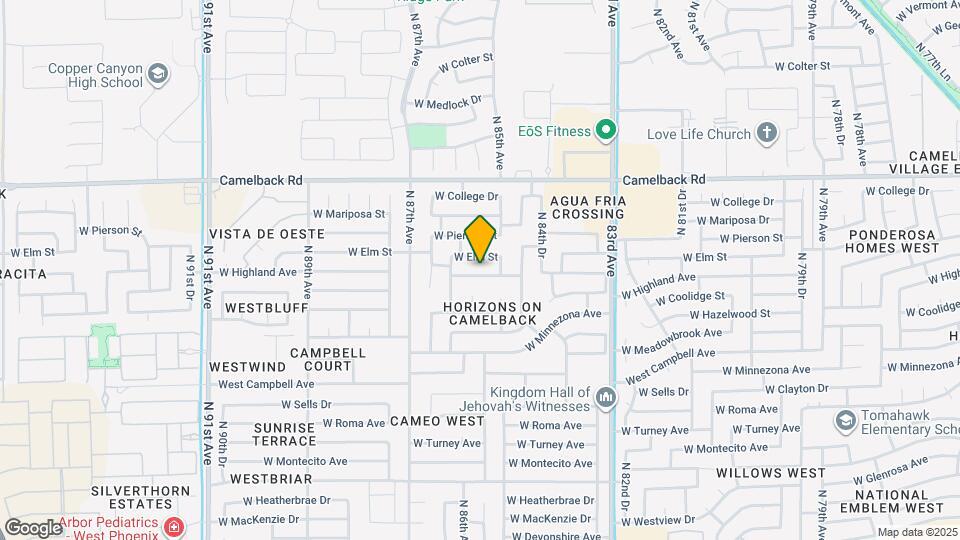 8522 W Highland Ave Map and Location Details