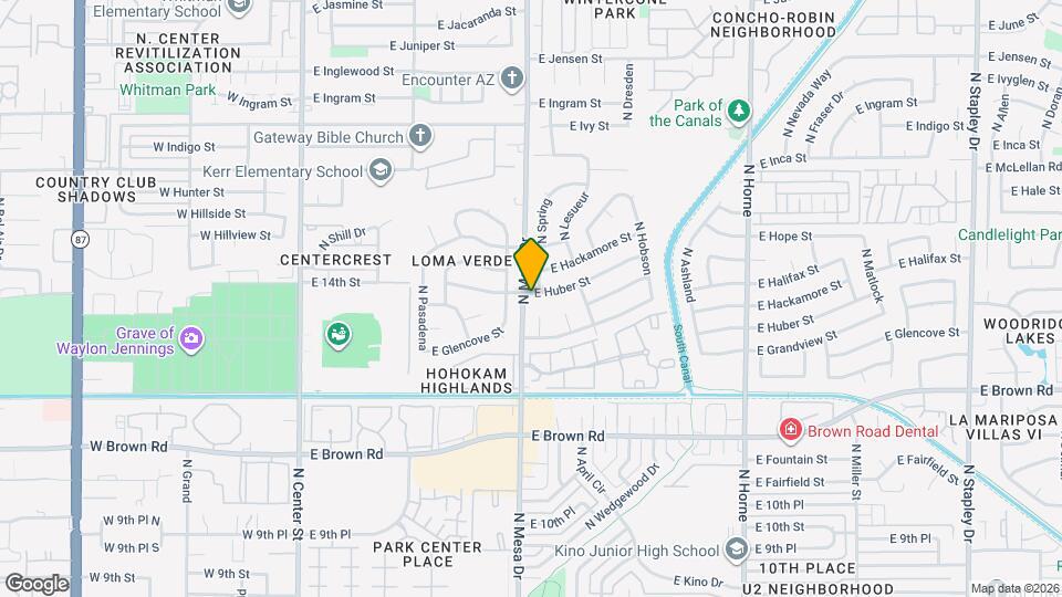 405 E Huber St Map and Location Details