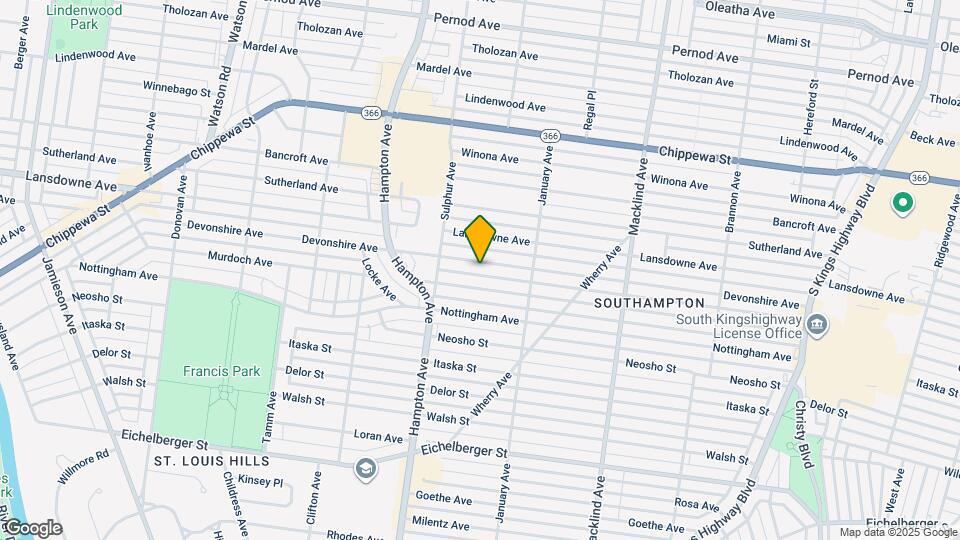 5654 Devonshire Ave Map and Location Details