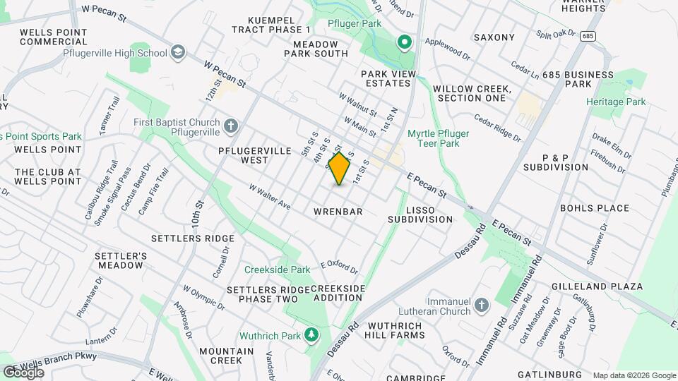 106 W Hoopes Ave Map and Location Details