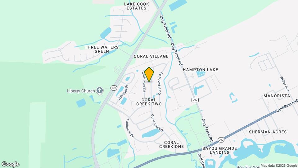 2121 Coral Creek Dr Mapa y Detalles de la Ubicación
