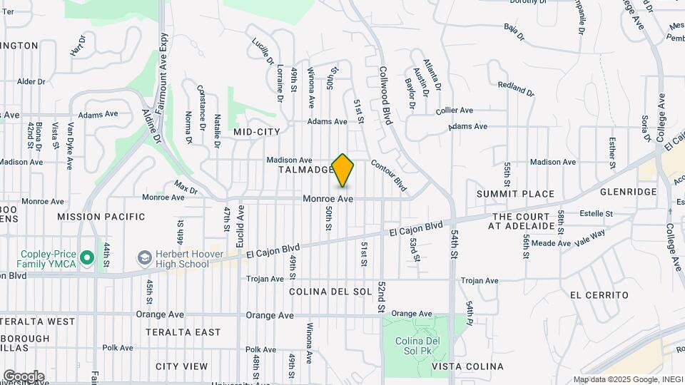4512 Altadena Ave Map and Location Details