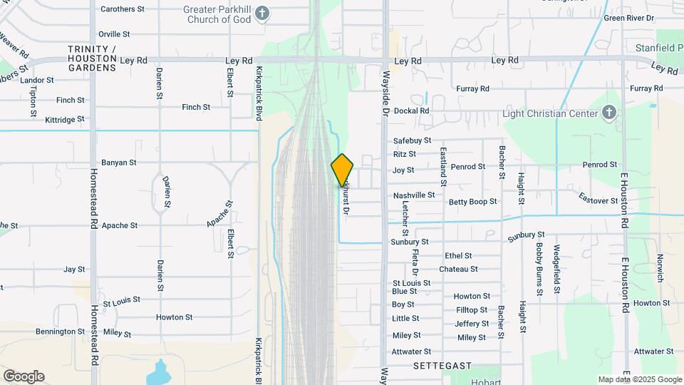 6813 Parkhurst Dr Map and Location Details
