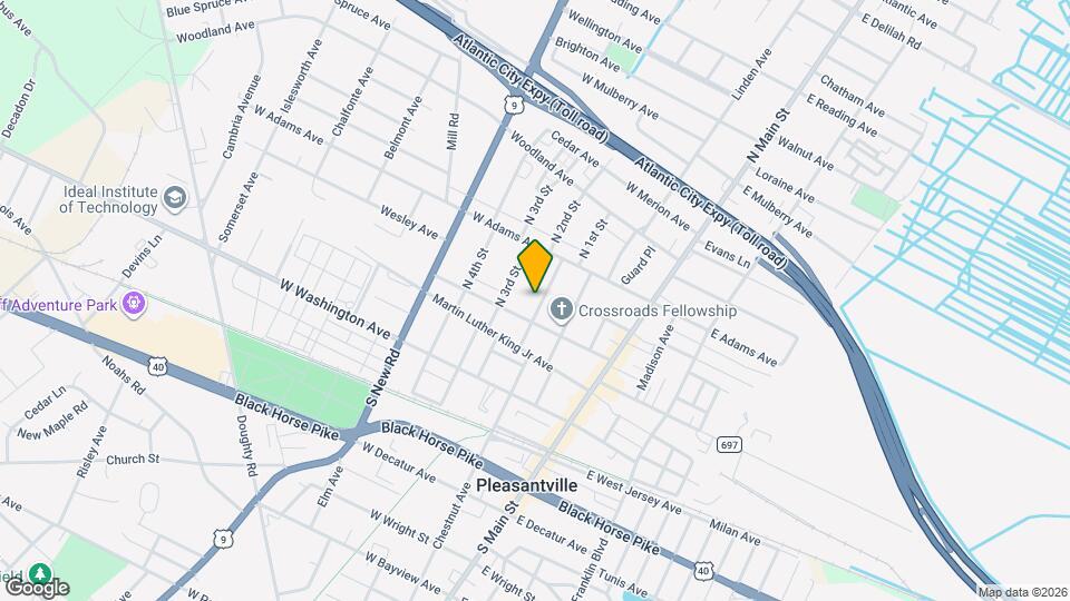 109 N 2nd St Map and Location Details