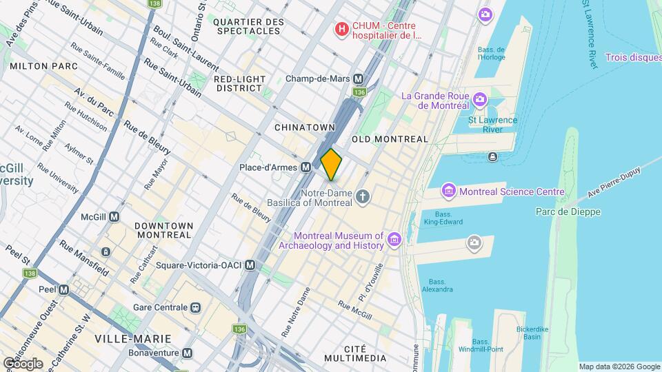 750 Côte de la Place-d'Armes Map and Location Details