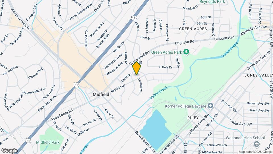 1316 Rayfield Dr Map and Location Details