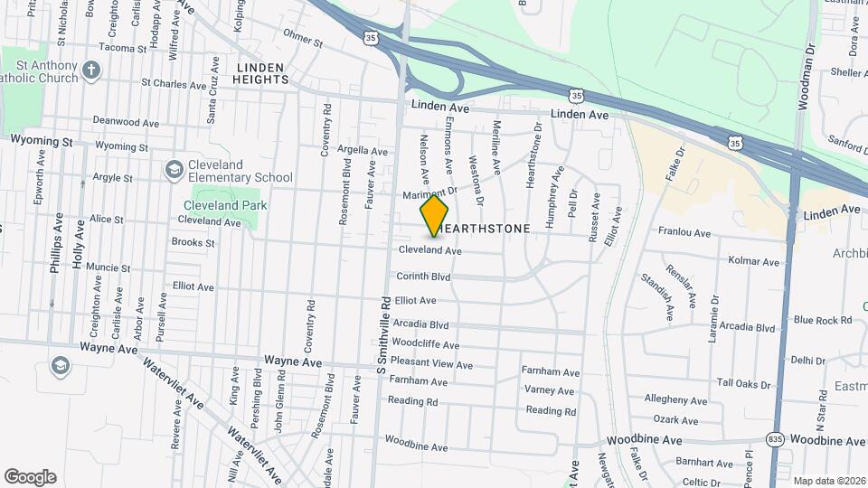 4103 Cleveland Ave Map and Location Details