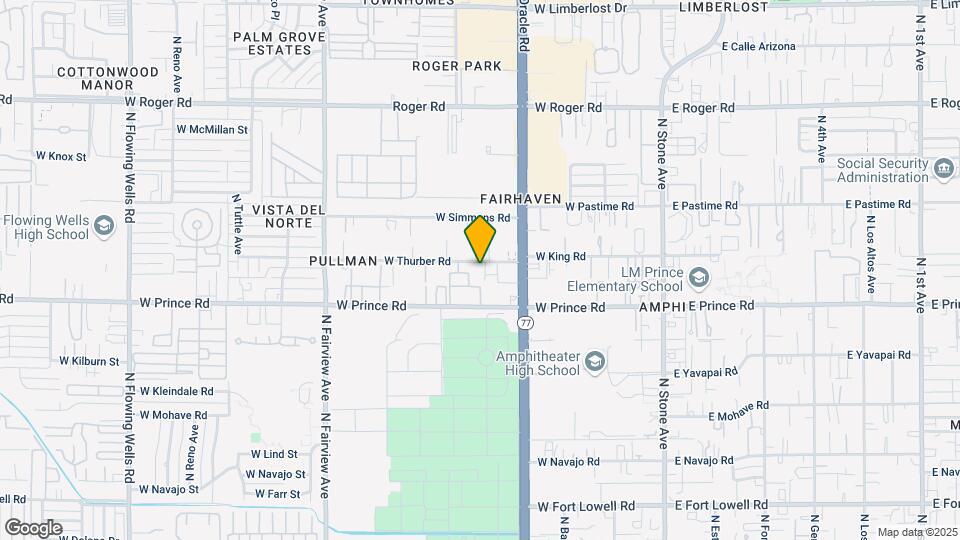 455 W Thurber Rd Map and Location Details