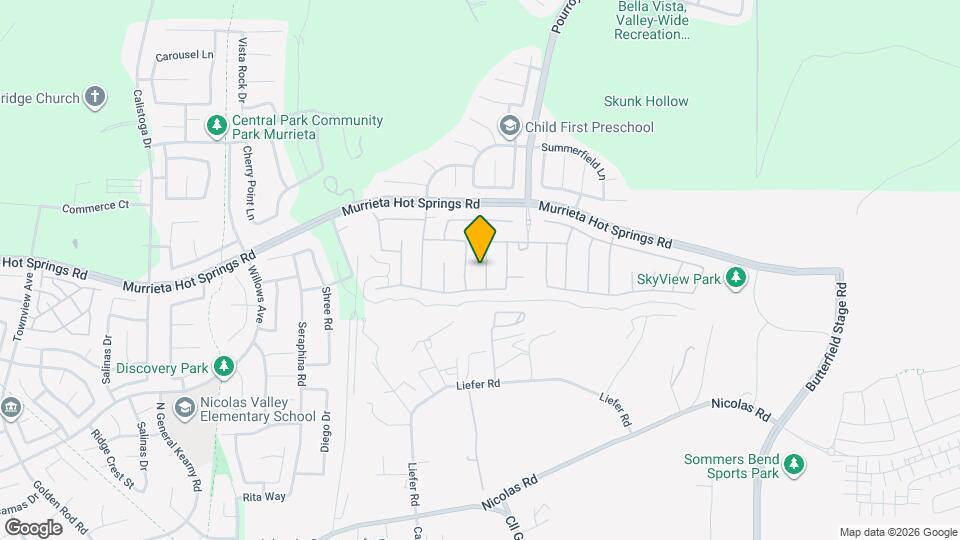 39157 Hidden Creek Ln Map and Location Details