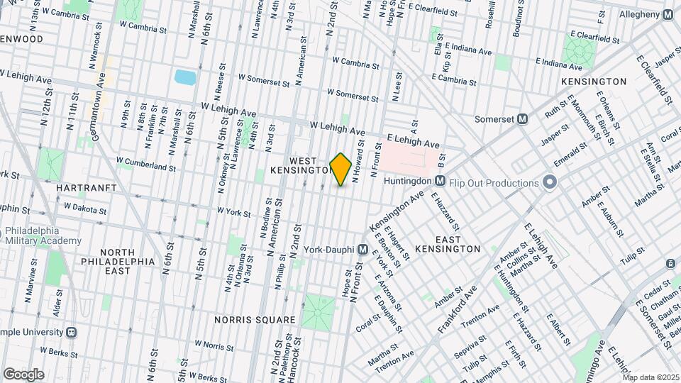 2503 N Mascher St-Unit -1 Map and Location Details