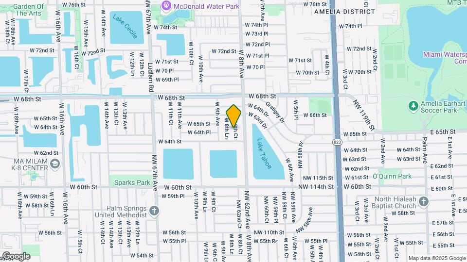6464 W 8th Ct Map and Location Details