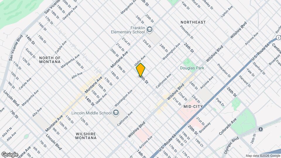 954 20th St Map and Location Details