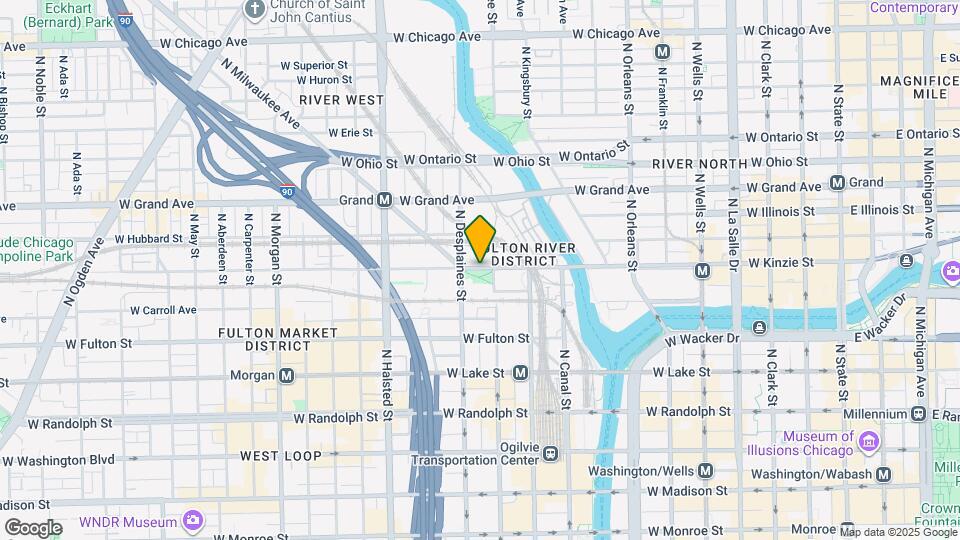 605 W Kinzie St Mapa y Detalles de la Ubicación