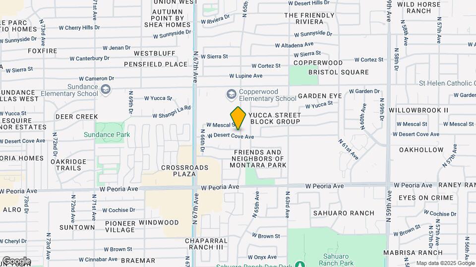 11002 N 65th Ave Map and Location Details