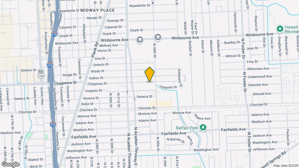 3628 Chippewa St Map and Location Details