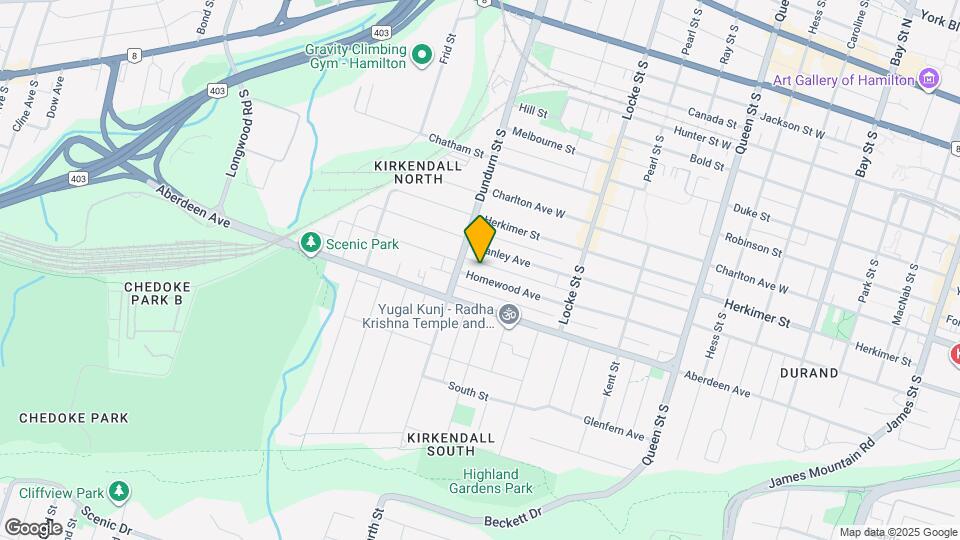 198 Homewood Ave Map and Location Details