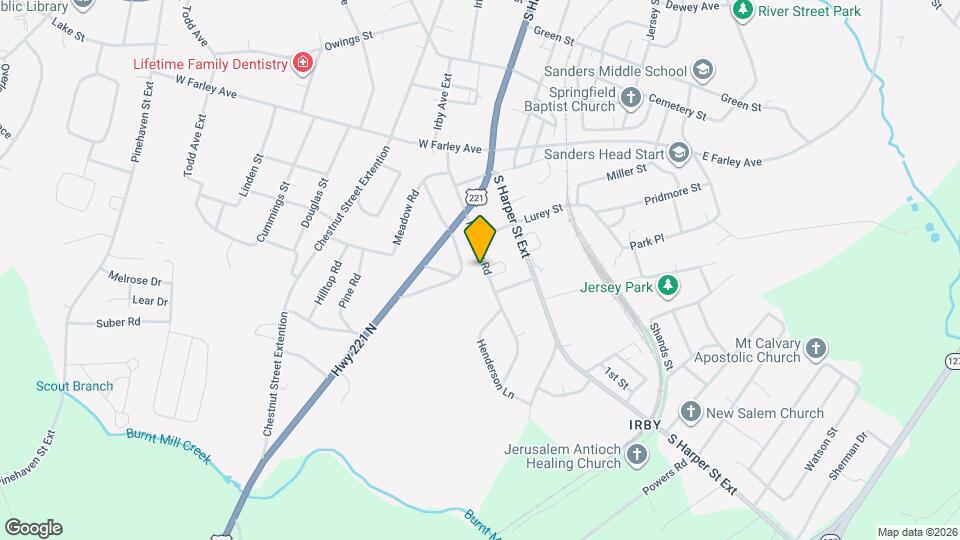 404 Fairview Rd Map and Location Details