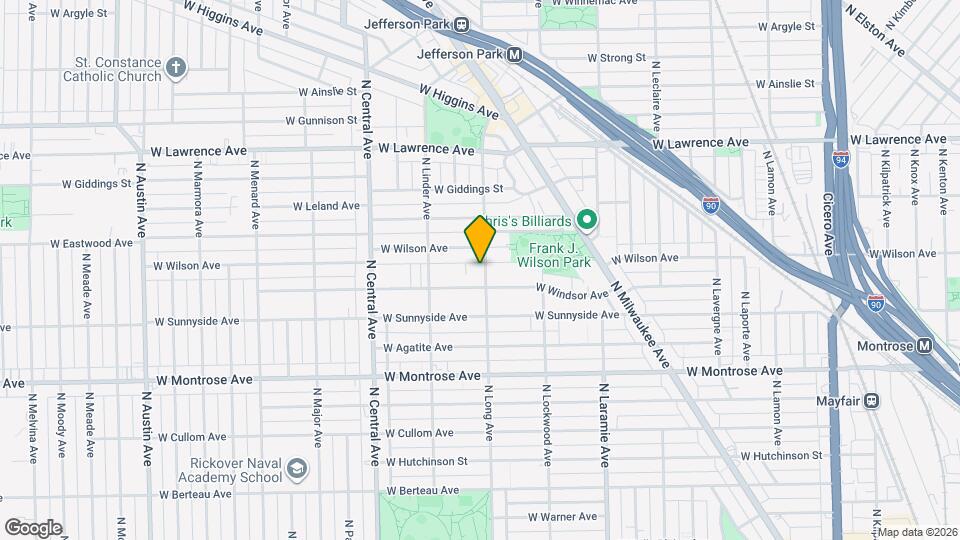 4548 N Long Ave, Unit Unit 1 Map and Location Details