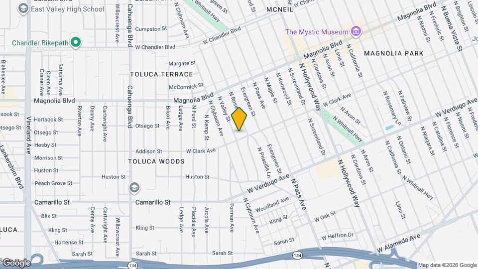 808 N Valley St Map and Location Details