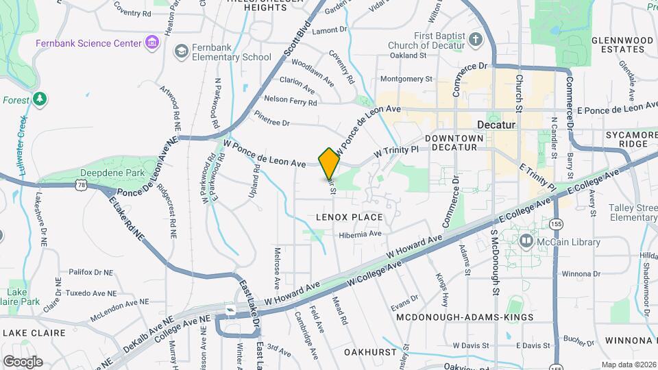 320 Adair St Map and Location Details