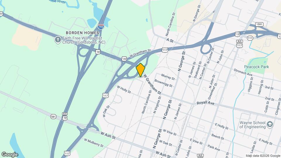 605 W Marshall St Map and Location Details