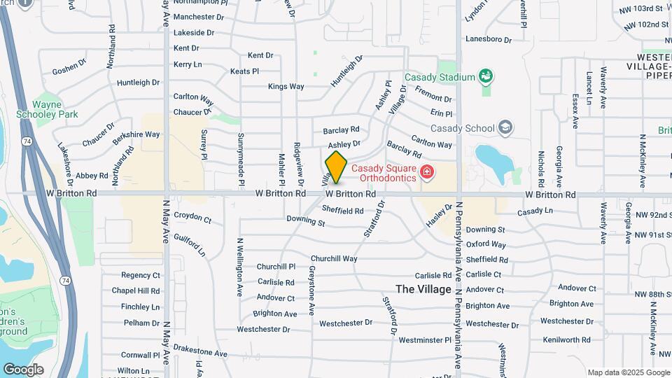 2415 W Britton Rd Map and Location Details