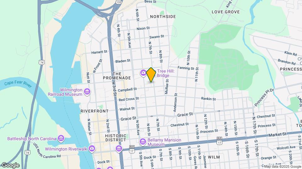 615 Campbell St Map and Location Details