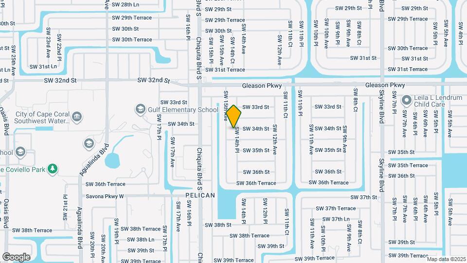3406 SW 14th Pl Map and Location Details